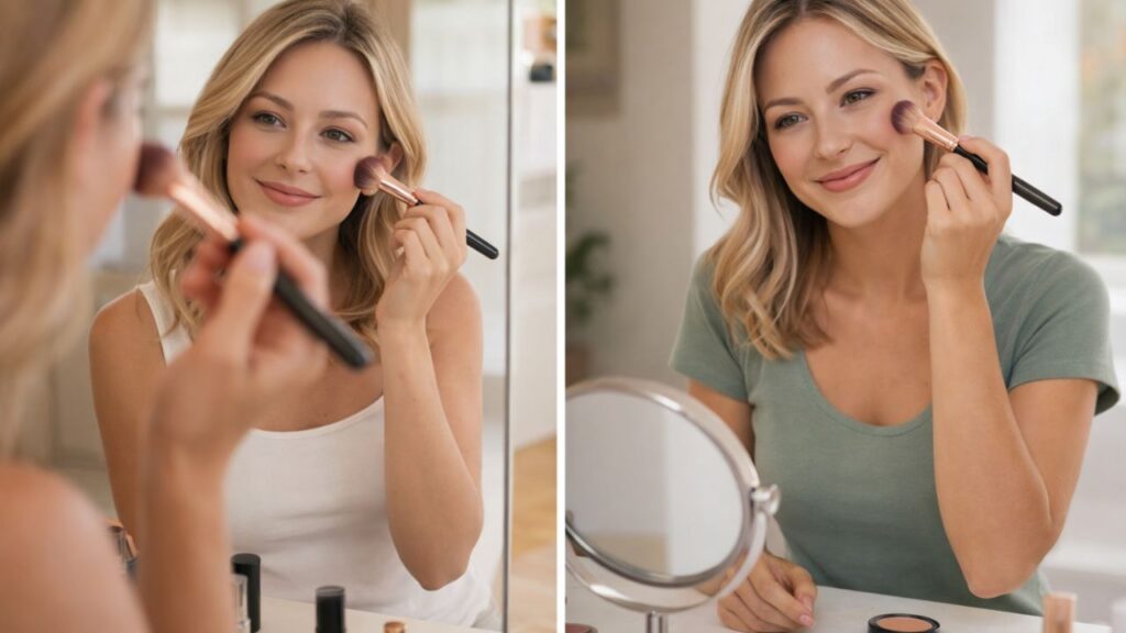 Blush Placement Technique