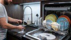 Why rinsing dishes before the dishwasher can actually make them less clean