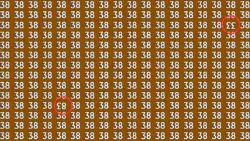 Optical Illusion Eye Challenge: Within 9 Seconds Spot the Number 33 and 38 among 83